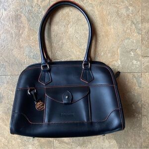 Dooney&Bourke Italy collation  Classic Black Leather Satchel